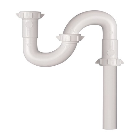 Plumb Pak Plumb Pak 1-1/2 in. D X 20-1/2 in. L Plastic S-Trap PP66-3W